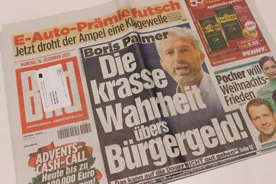 BILDzeitung 18.12.2023 Dezember Geburt Geburtstag Boris Palmer Pocher Oliver