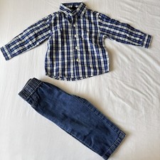 2 pcs Bundle Polo Long Sleeve Button Down boys kids outfit