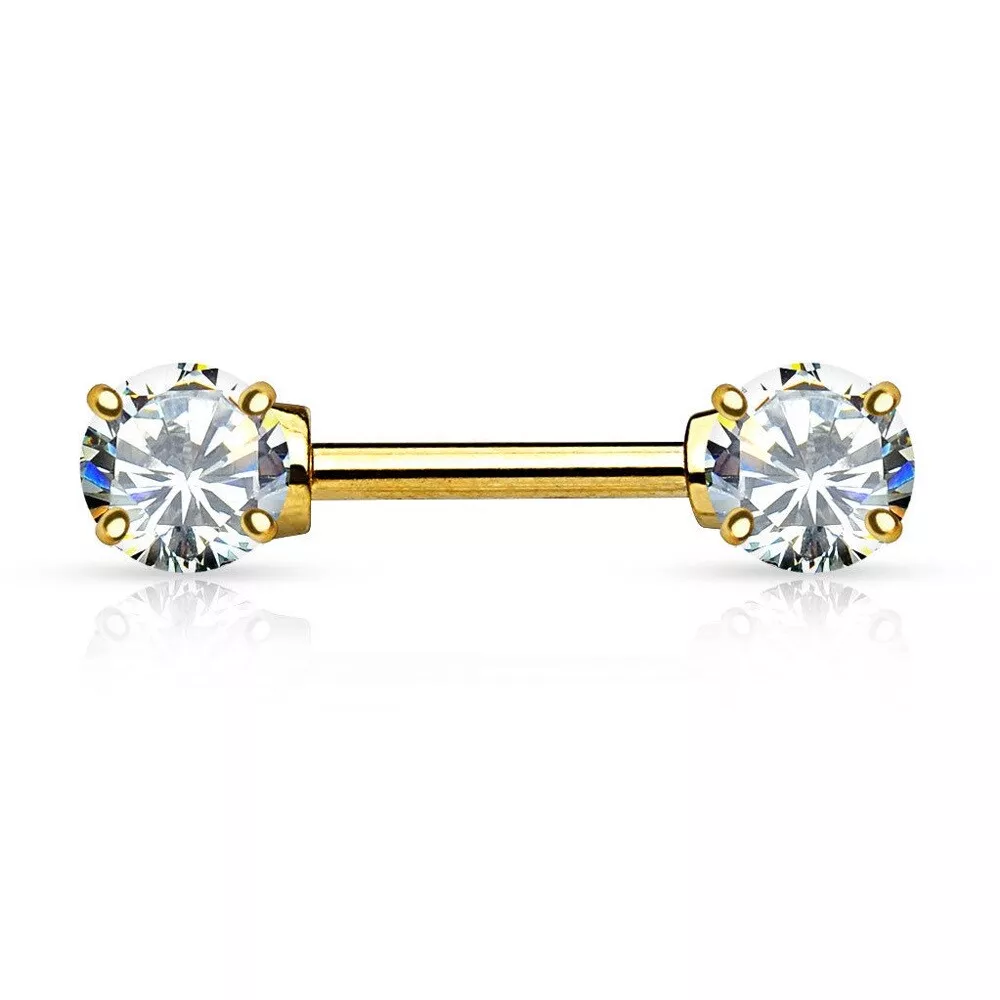 24k gold nipple rings deals