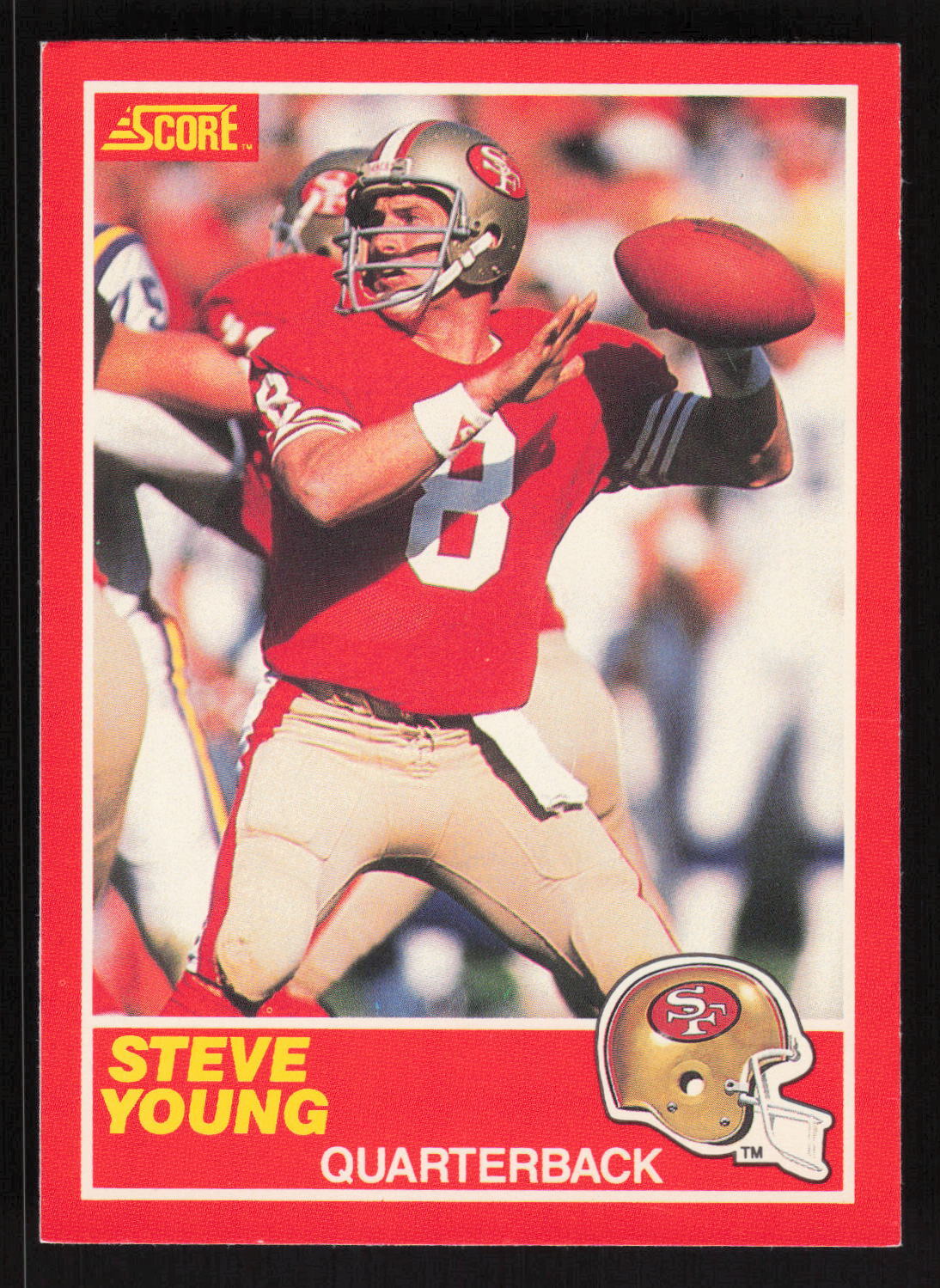 1989 Score #212 Steve Young Card TCCCX
