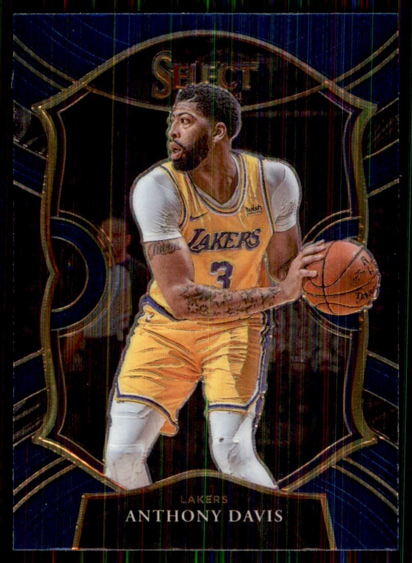 2020-21 Panini Select Blue Anthony Davis Los Angeles Lakers #45