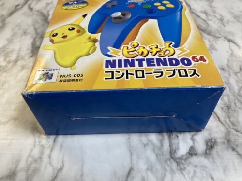 Nintendo 64 Pikachu Controller - Nintendo Imported (Blue) CIB Authentic/Tested - Picture 4 of 13