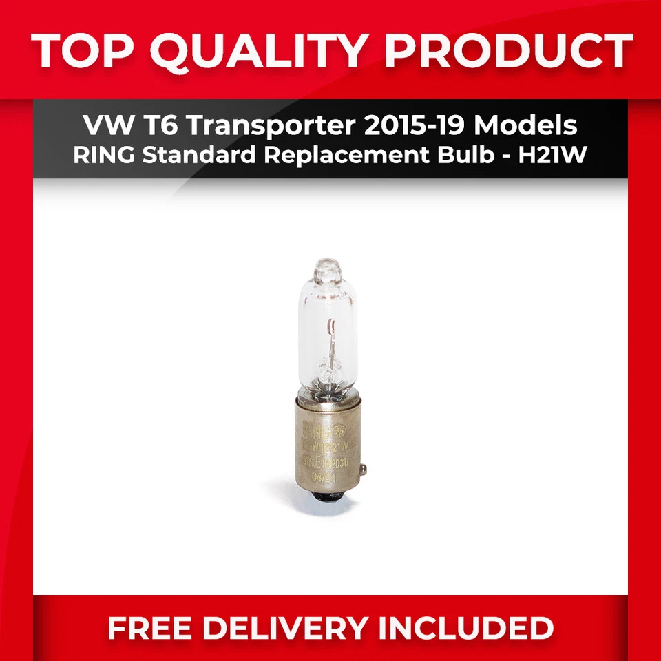 FITS VW T6 2015-19 RING QUALITY REPLACEMENT R435 H21W HALOGEN LAMP WHITE BULB X1
