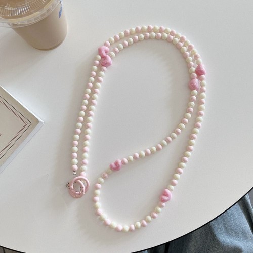 With Card Beads Phone Lanyard 120cm Messenger Bag Chain Wallet - Zdjęcie 6 z 8