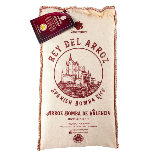 2.2 Lb Spanish Bomba Rice for Paella, Rey Del Arroz Authentic Spanish Bomba Rice - Picture 11 of 12
