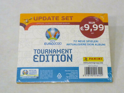 Panini EURO 2020 Tournament Edition 1 x 72er UPDATE SET - OVP - EM 20