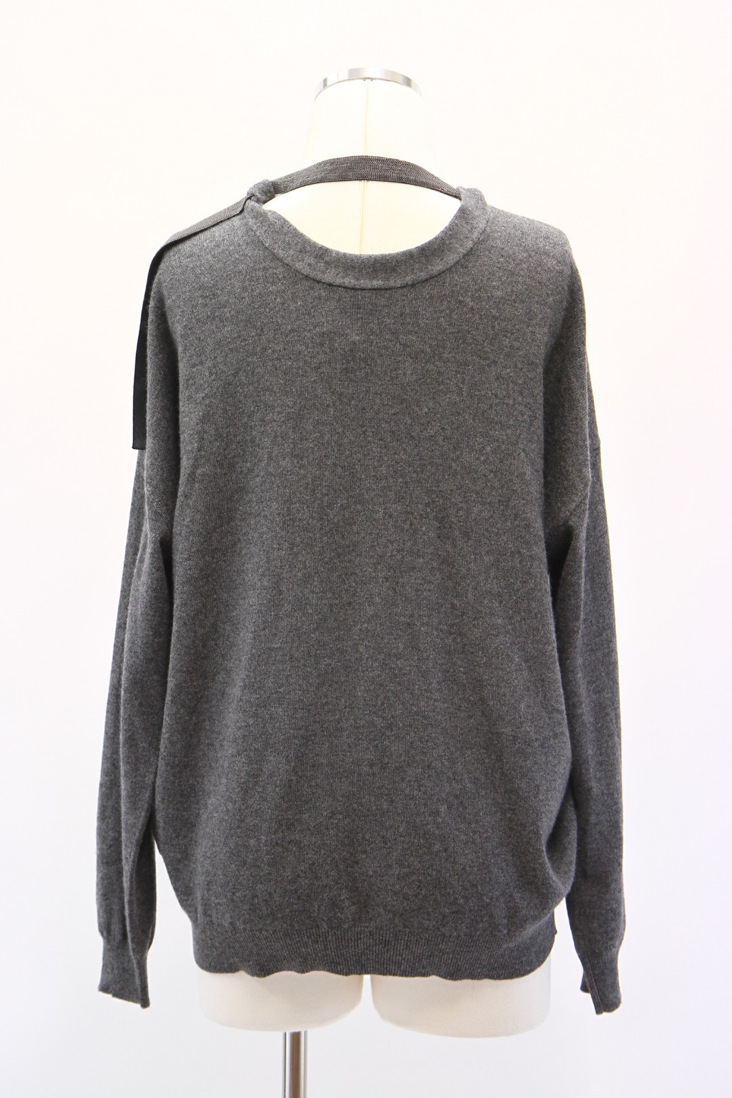 Cardigan Rayé 100% Cachemire Brunello Cucinelli - Manches Perles Monili - Taille XL/XXL - Neuf Avec étiquette