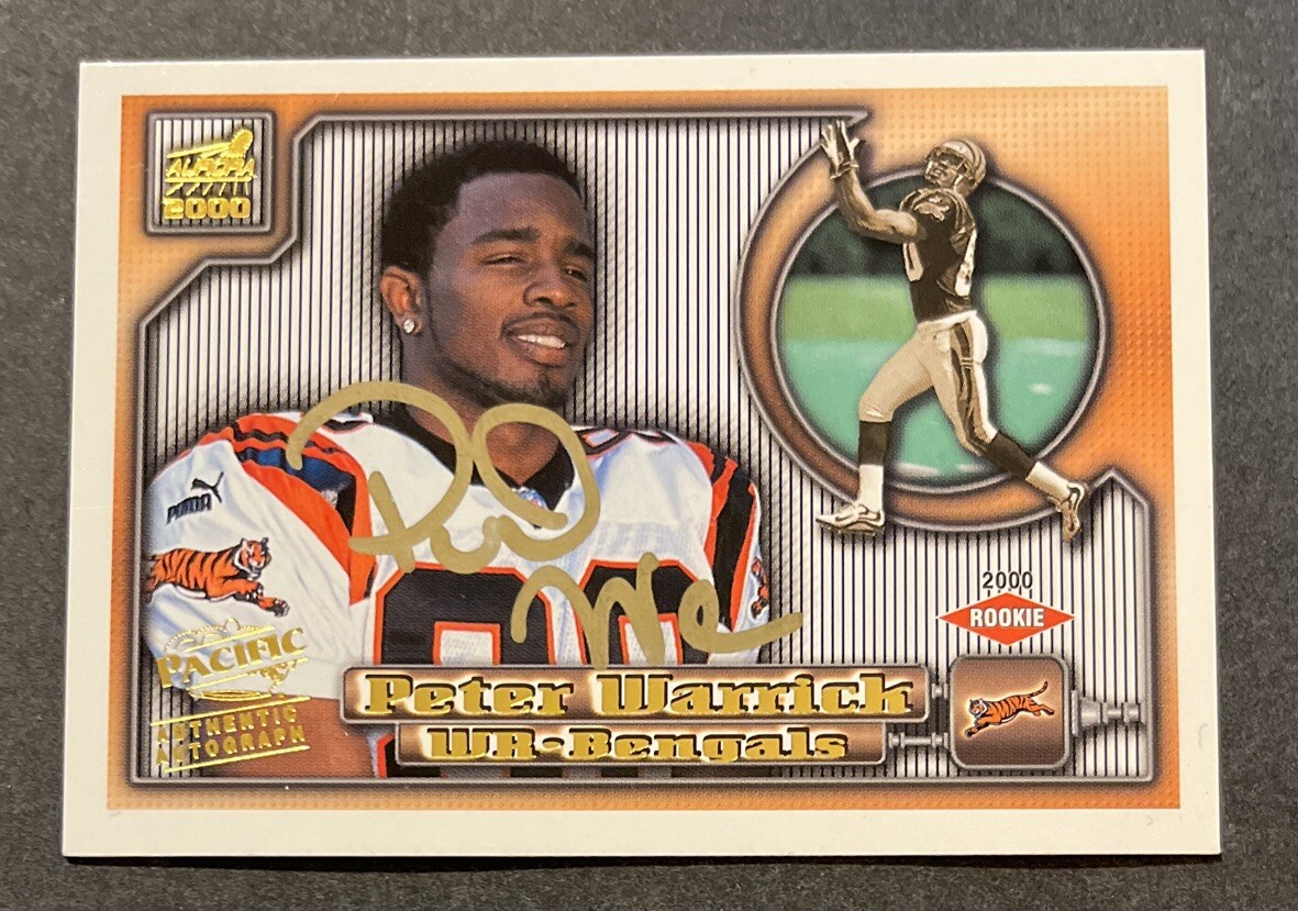Peter Warrick Pacific Aurora #32 Alt.Background-Autograph
