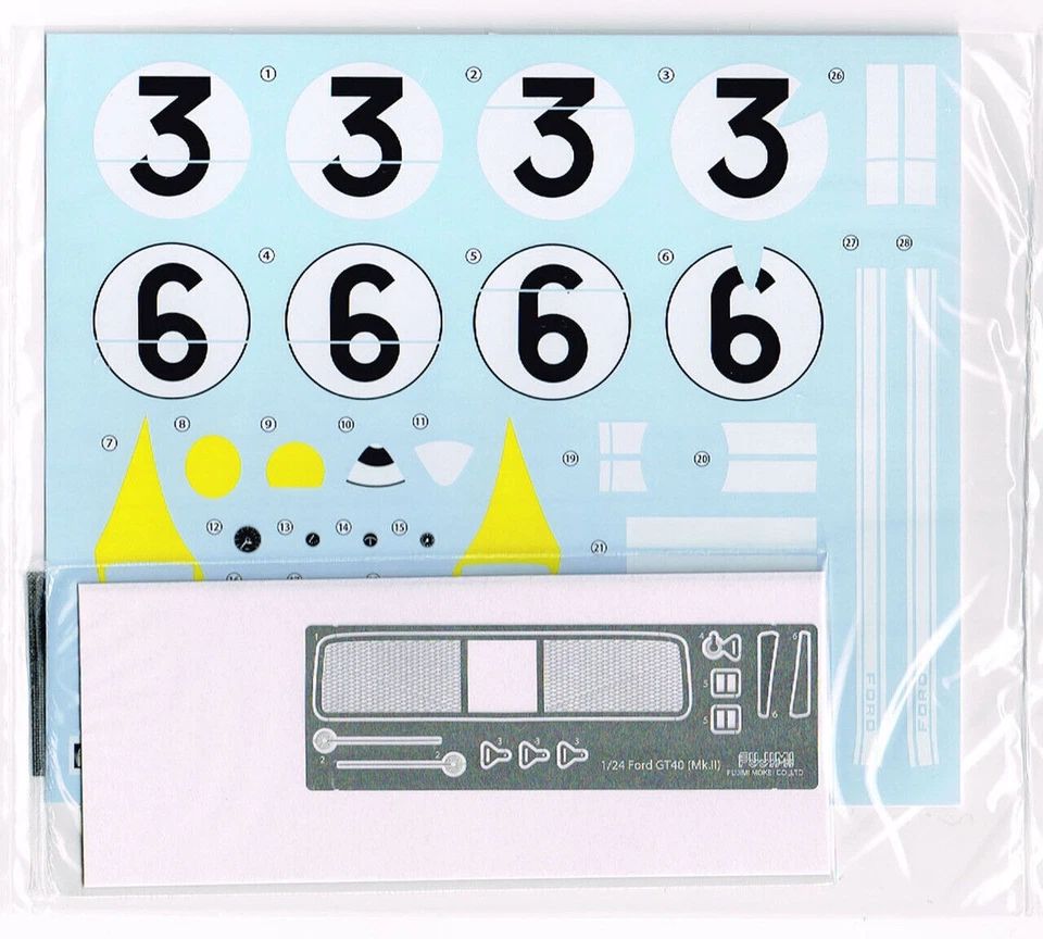 FUJIMI 1:24 KIT AUTO IN PLASTICA FORD GT40 MK.II 1966 LE MANS ART 126067 RS-51 - Immagine 3 di 3