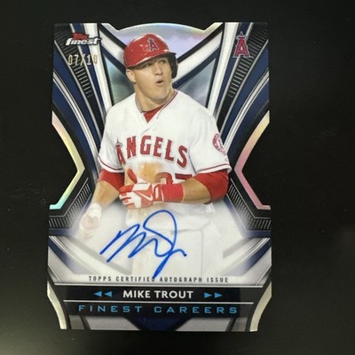 Mike Trout 2021 Topps Finest Career Die Cut On Card Autograph /10 #FCIA-2