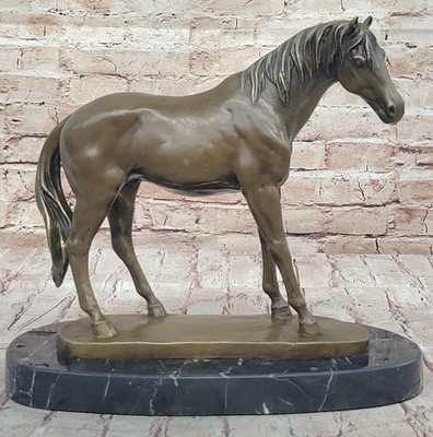 Bronze Foal Statue Horse Sculpture By p.J Mene Large Equestrian Figurine Decor