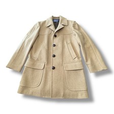 Pendleton Vintage 100 Pure Virgin Wool Coat Quilted Tan 5 Button Men s Size 40