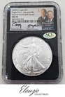 2025(P) American Silver Eagle Advance Release Eagle Privy NGC MS70 Moy and Ryder