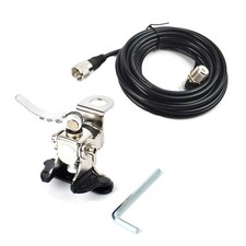 Car Antenna Mount Bracket Clip Trunk Lid 16.4 FT SO239 PL259 RG58 Cable