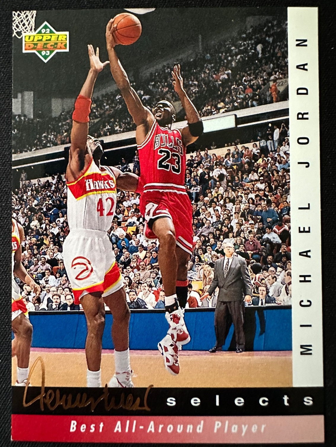 1992-93 Upper Deck Michael Jordan #JW8 - Jerry West Selects - Near Mint