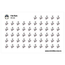 Hook Bait Stickers Fishing Planner Sticker Pack Bait Reminder Labels