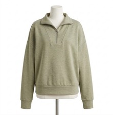 Varley Hawley Half Zip Sweatshirt Shadow Marl