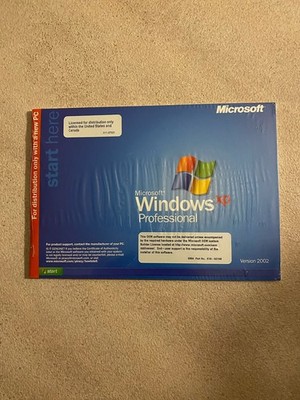 MICROSOFT WINDOWS XP PROFESSIONAL w/SP2 FULL OPERATING SYSTEM MS WIN PRO=SEALED=