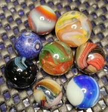 .72"-.53" ANTIQUE/VINTAGE/MODERN MARBLES LOT MINT-/GOOD
