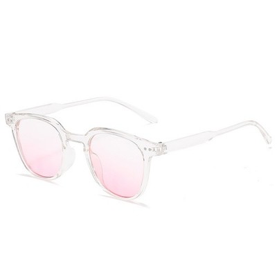Leichte Sonnenbrille rosa Farbverlauf stilvolles Gestell Rouge-Effekt Sommergebrauch