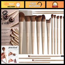 18-Piece Professional Makeup Brush Set with Travel Case for Artists Beauty Lov