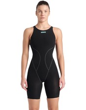 Arena Powerskin Impulso espalda abierta - negro/verde azulado