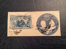 ICOLLECTZONE US U348 XF used interesting franking with one cent Columbian