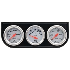 New - Equus 5100 Water Temp Voltage Oil Pressure 2 Triple Gauge Set New - Equus 5100 Water Temp Voltage Oil Pressure 2 Triple Gauge Set