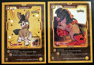 MUDBRAY X MUDSDALE LOT - POKEMON MASTER JOURNEY 3R ELEMENTOS CCG