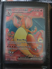 Carta Charizard EX Holo Rara Pokémon TCG 183/165 Scarlatto e Viola 151 NM