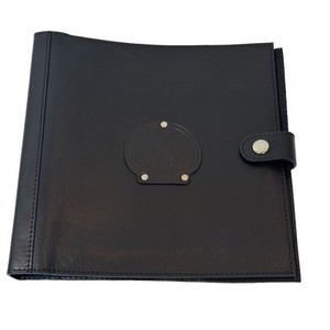 Le Cornue 1908 Document Portfolio Folder Brown Leather Recipe Menu Holder