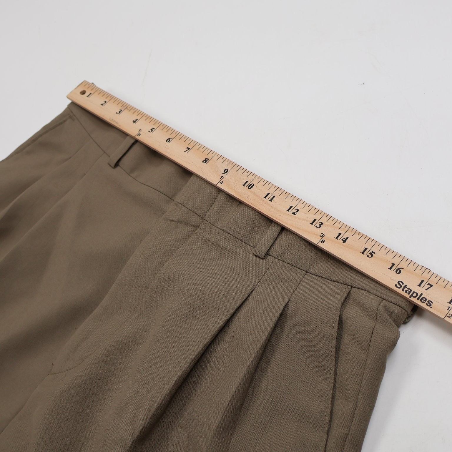 Levi's Men's Khaki W34 L30 Pleated Travelers Polyester Wool Dress Pants image 3