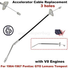 For 1964-67 Pontiac GTO Lemans Tempest Accelerator Throttle Cable w/ V8 Engines