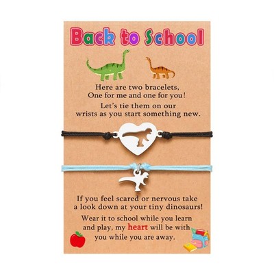 Mother Daughter Bracelets First Day of Kindergarten Bracelet Back to School Brac