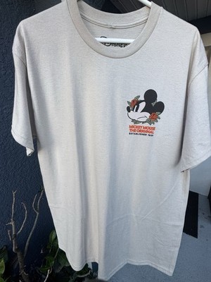 NEFF x Disney Collab Mickey Mouse Tshirt Sz L Tropical Floral Streetwear Grunge