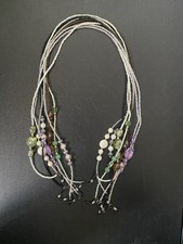C Beaded Eye Glasses Chains - Lot Of 7 Mixed Multicolor Beads