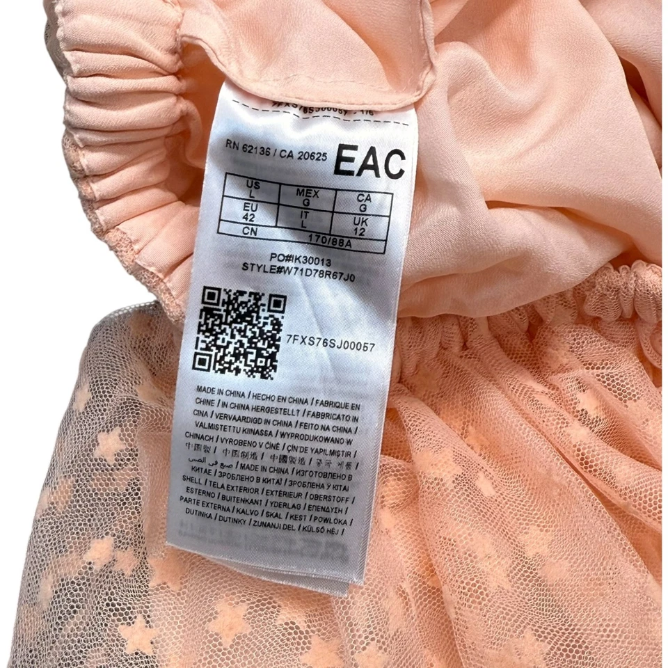 Guess женский размер большой розовый слой звезда чистый тюль балетная юбка 100% полиэстер - Изображение 4 из 4