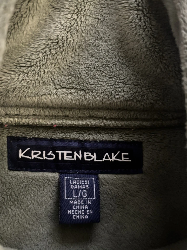 Chaqueta polar ultra suave Kristen Blake - verde oliva - cremallera completa talla grande Foto 2 de 4