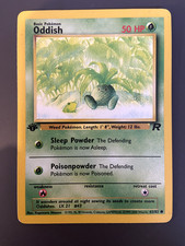 Pokemon Card Oddish Team Rocket Set 63/82 Regular 1st Edition