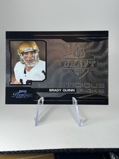 Brady Quinn Prestige 2007 Prestigious Picks /500 Notre Dame Irish SP Card Black