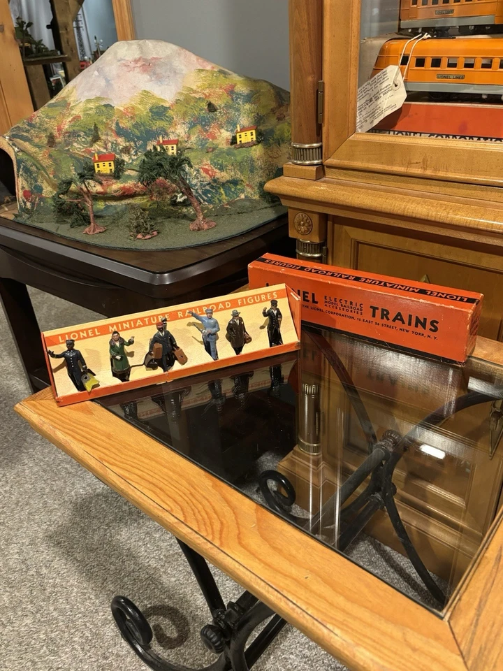 Figuras de ferrocarril miniatura originales Lionel de preguerra 550 ¡con caja original/inserto! ¡Bonito!! Foto 2 de 4
