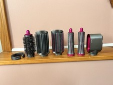 Genuine Dyson Airwrap Styler Replacement Attachments Bundle - Nickel Fuchsia