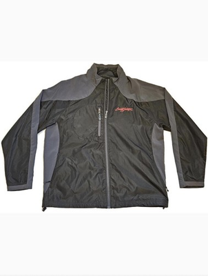 #ad Barrett Jackson Men#x27;s Black and Gray Windbreaker Jacket Size 2XL Car Collector $55.00