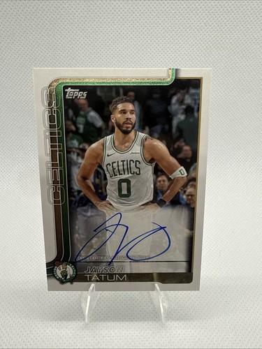 Jayson Tatum #TFRA-JT 2025 Topps Flagship Real One Autograph card