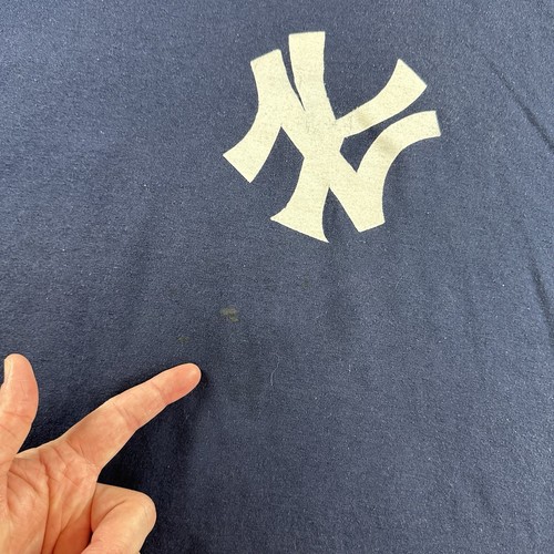 VINTAGE Jorge Posada #20 Shirt Mens 3XL NY Yankees MLB Jerzees Cotton - Picture 3 of 7