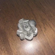 Torino Pewter Clown Earrings Brooch Necklace Jewelry Trinket Box Set  