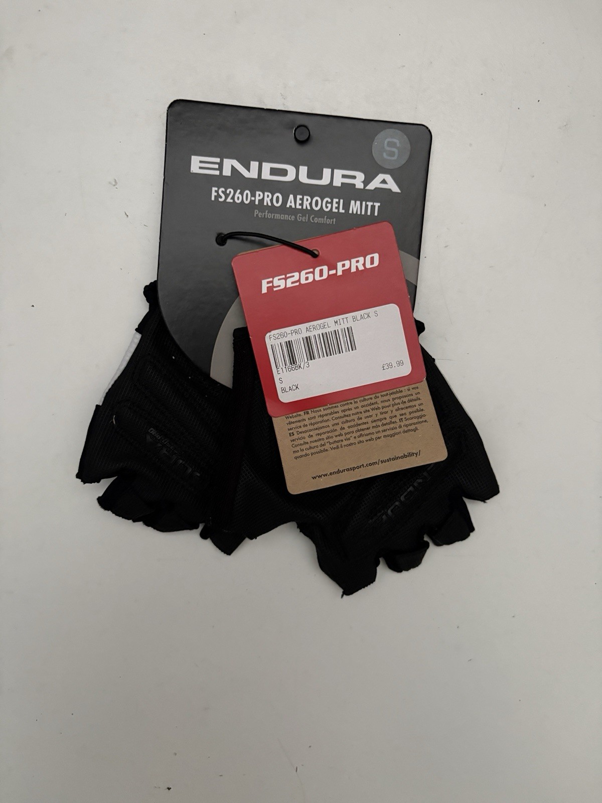 Endura FS260 Pro Aerogel Padded Cycling Mitts Size SMALL