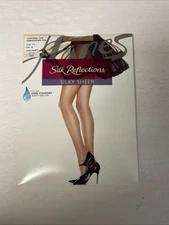 Hanes Reflections Silky Sheer Control Top Reinforced Toe Little Color Size EF