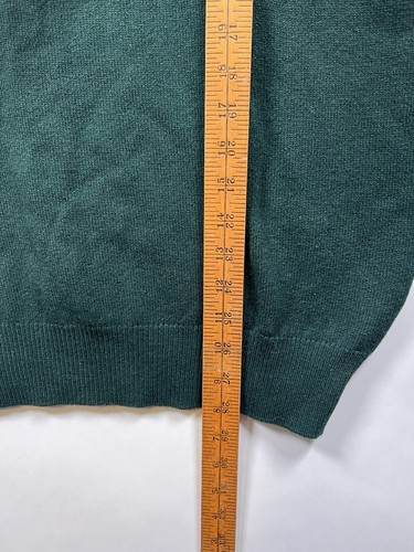 Glenmuir 1/4 Zip Golf Jumper Mens XL Tartan Green Wool - Picture 2 of 9