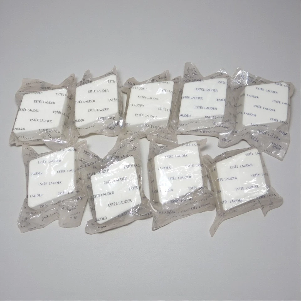 Lote de 9 esponjas de maquillaje cosmético en ángulo "Rhombus" de Estee Lauder nuevas y selladas (x9) Foto 2 de 3